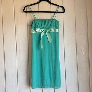 My Michelle Y2K Blue Sparkly Mini Dress